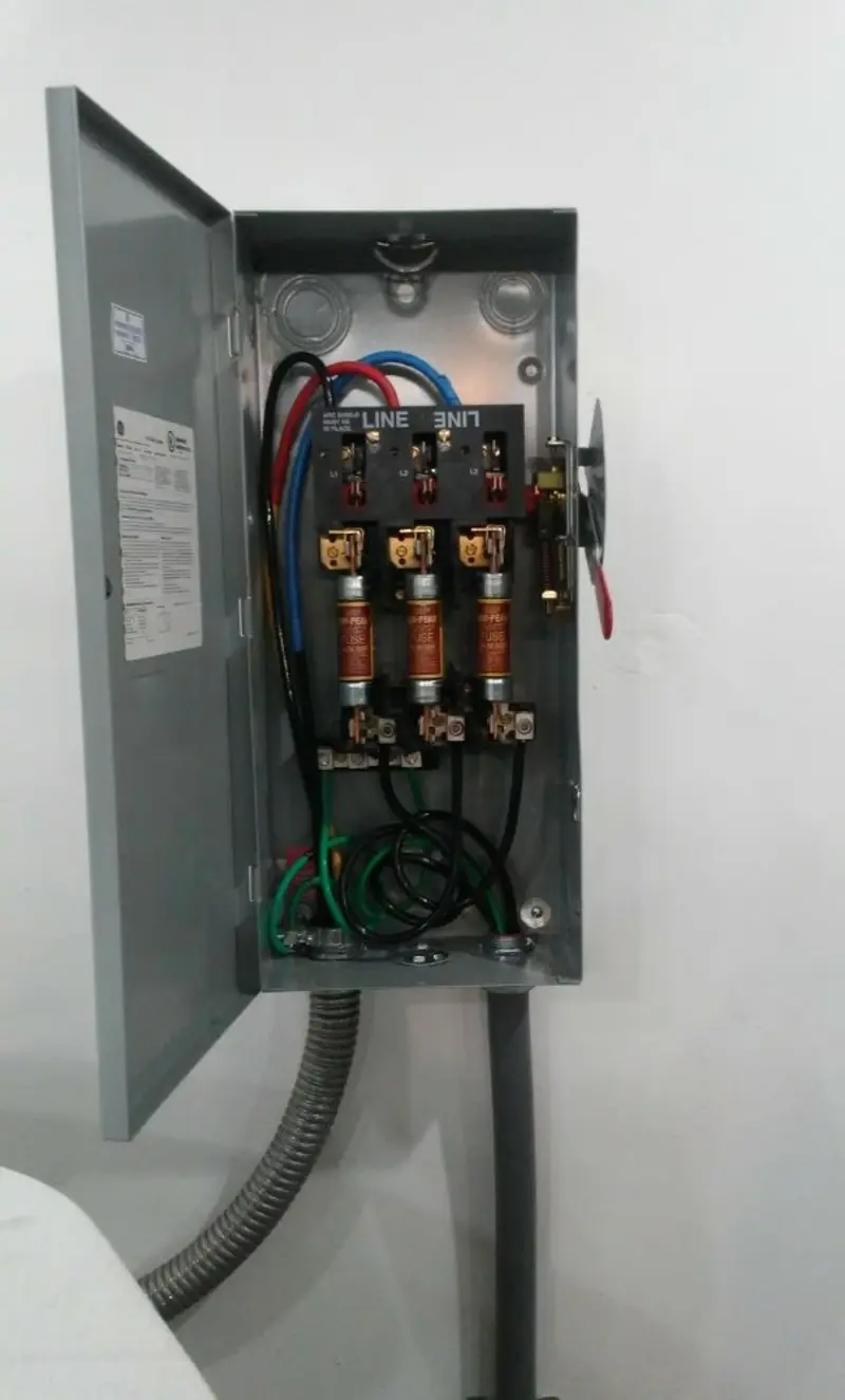 Three-phase disconnect switch installed for Electrical Wiring & Rewiring in Menominee